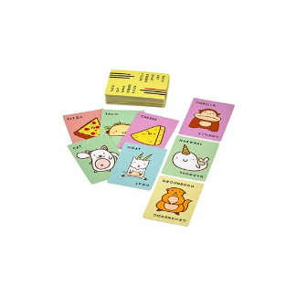 Taco Cat Goat Cheese Pizza family board game cards