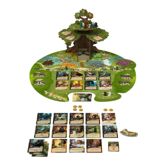Everdell Board Game Tree and components