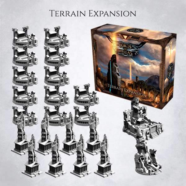Lords of Hellas Kickstarter board game terrain expansion