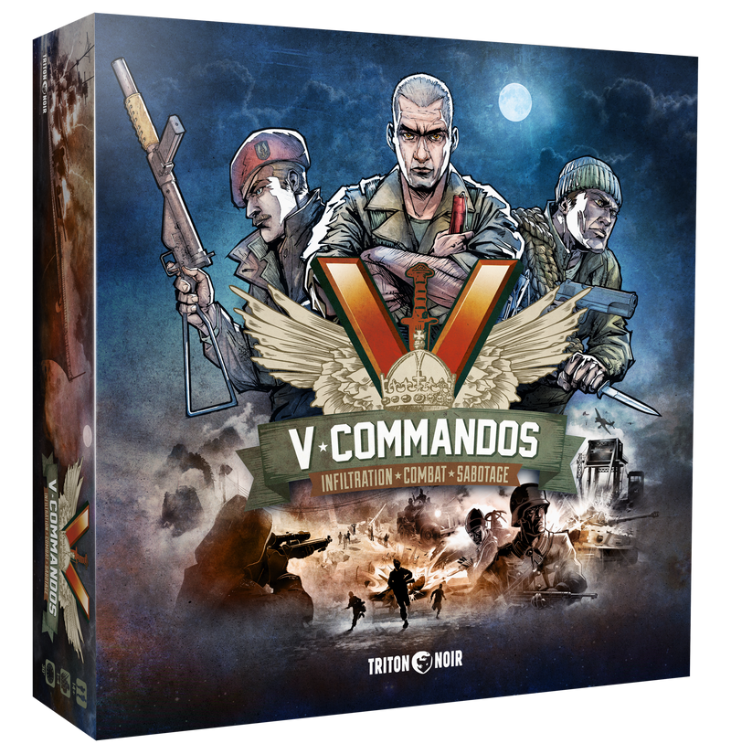 V-Commandos Triton Noir WW2 board game wargame