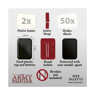 Army Painter Wet Pallet content hydro foam sheets