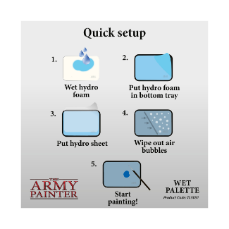 how to use army painter wet pallet hydro foam sheets