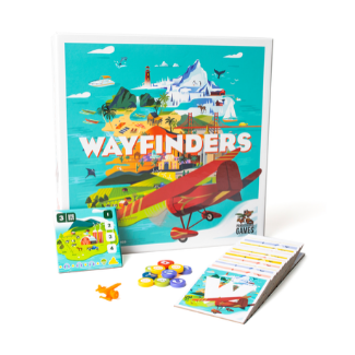Wayfinders casual and family board game box 
